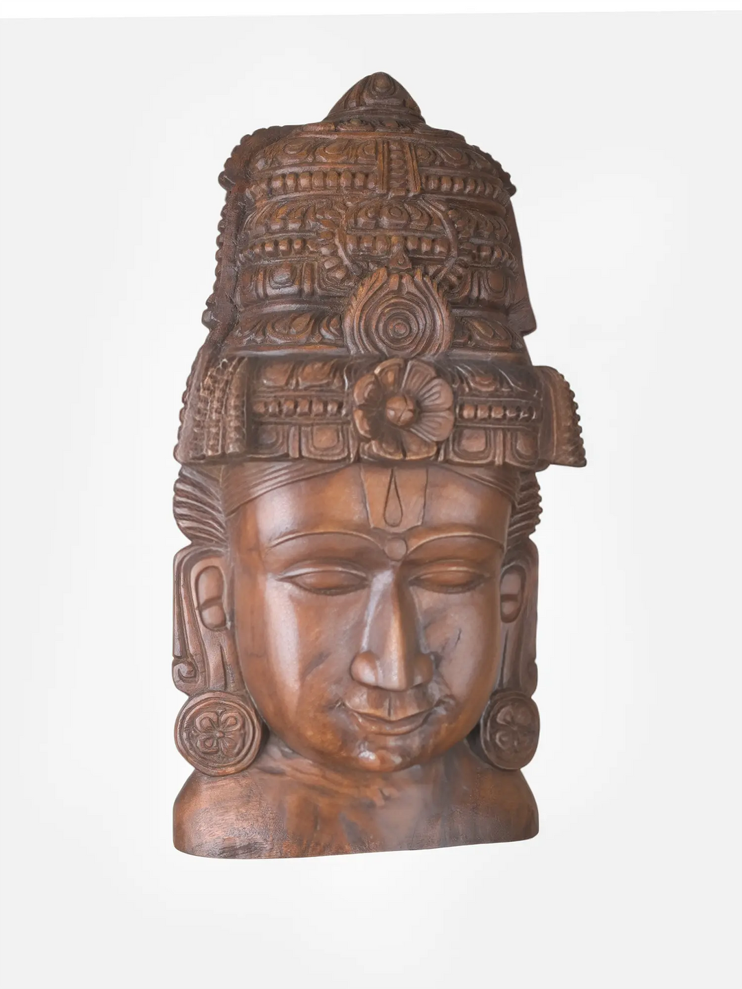 Premium Hand Carved Vishnu Face Mask