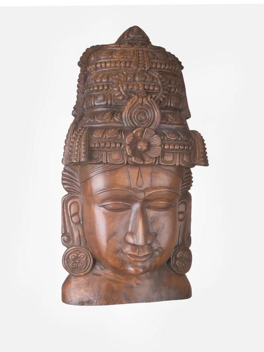 Premium Hand Carved Vishnu Face Mask