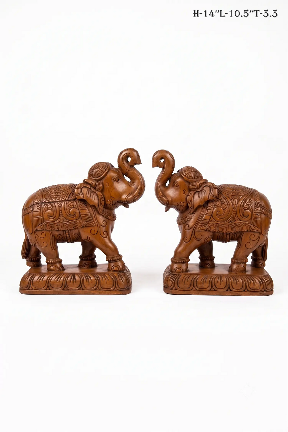 Premium Wooden Elephant Decor for Living Room
