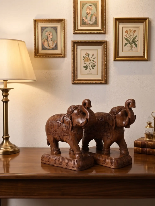 Traditional Hand Carved Elephant Home Decor
