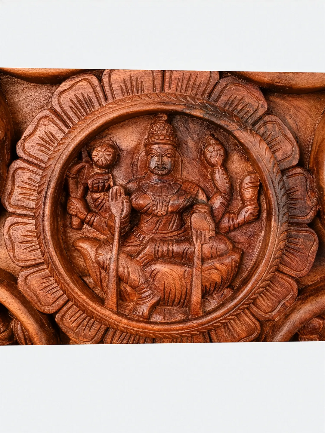 Ashtalakshmi Wooden Carving for Living Room and Entrance