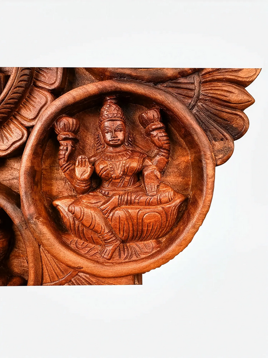 Premium Wooden Hindu Religious Wall Decor Panel