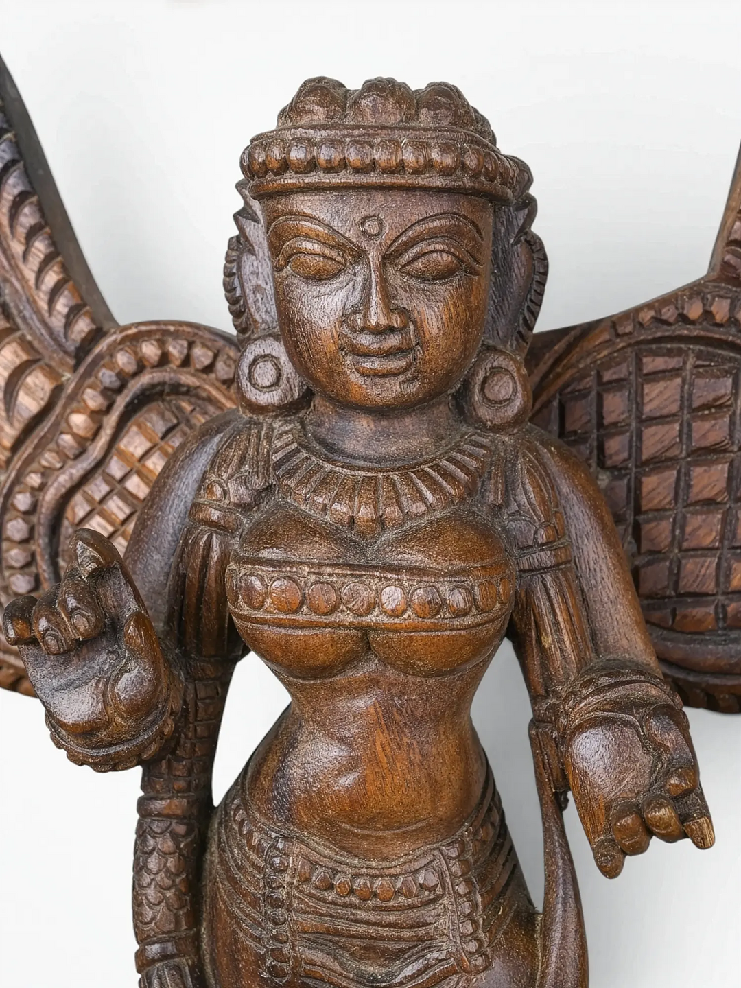 Luxury wooden angel statue for interior decoration
