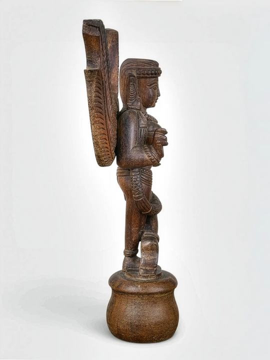 Premium handmade wooden angel sculpture