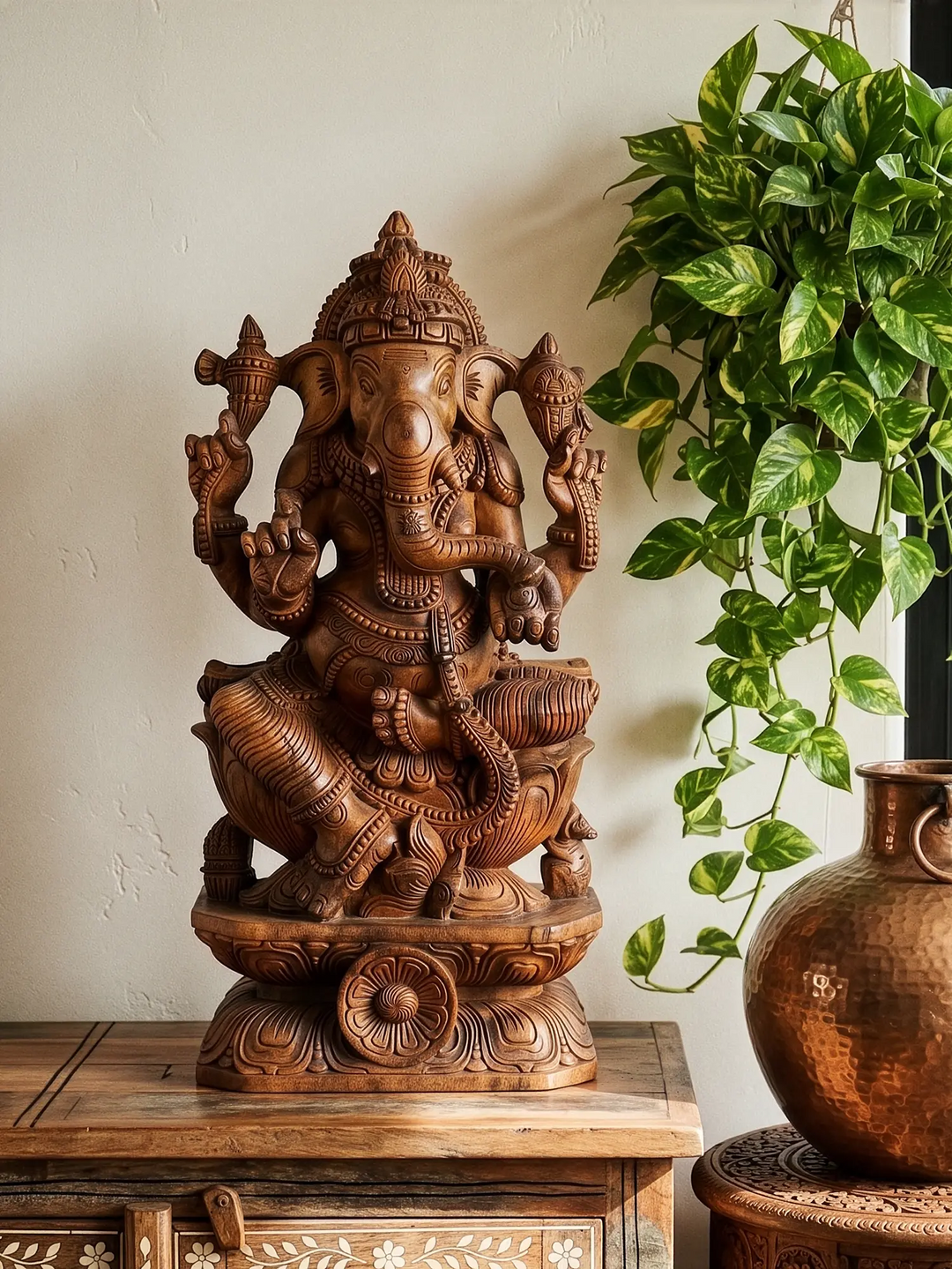 Premium elephant wall carving for entrance décor, heritage interiors and spiritual home decoration.