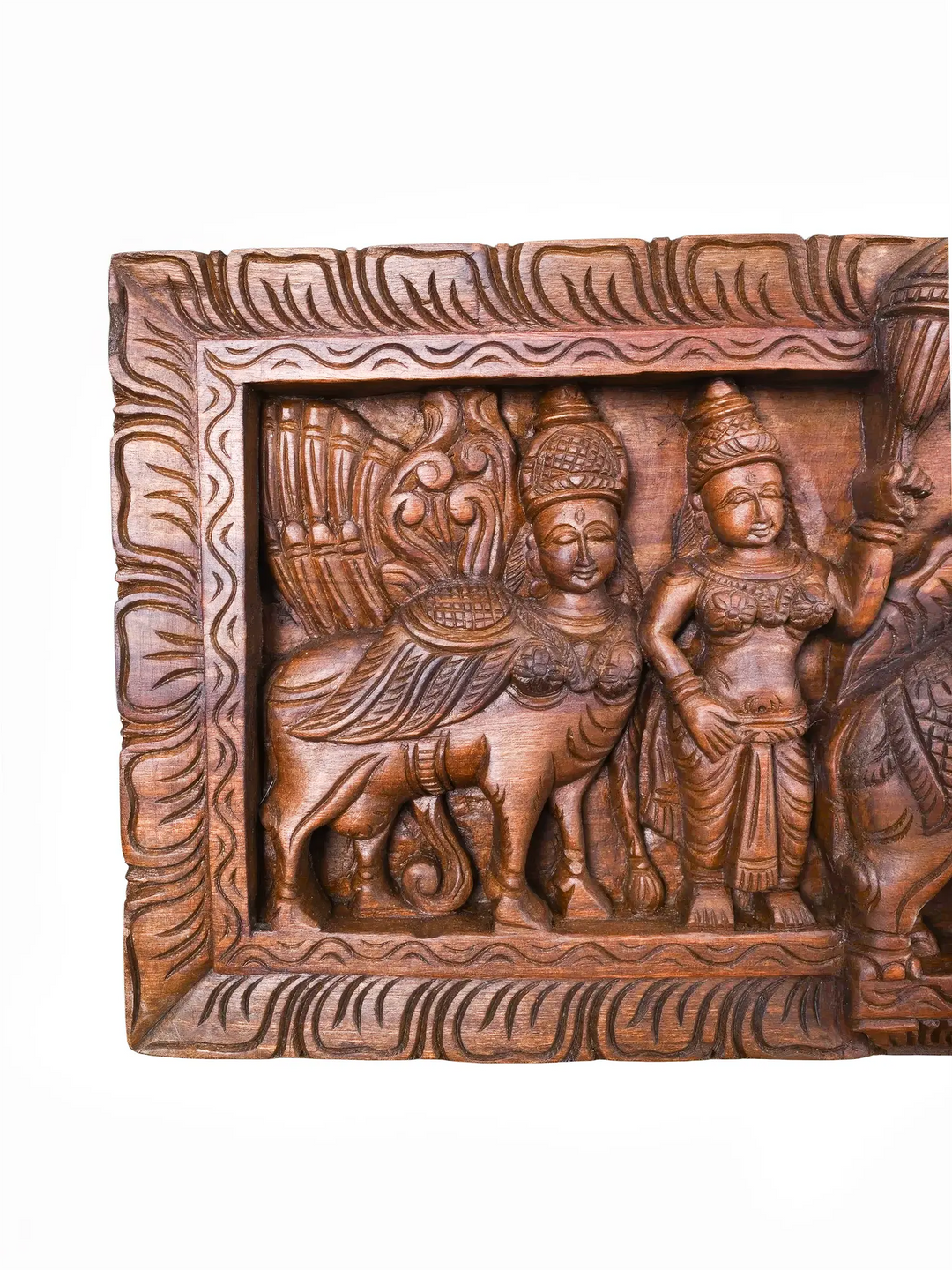 Wooden Lakshmi wall Panel for living room and pooja room.