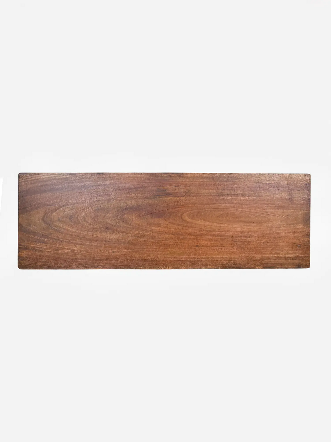 Handcrafted wooden Gajalakshmi wall panel with Kamadhenu temple carving.