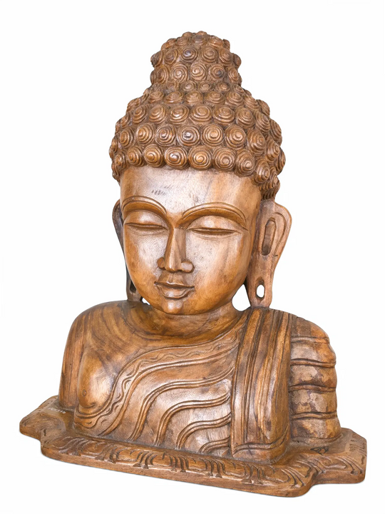 Premium wooden Buddha artwork for peaceful home decoration.