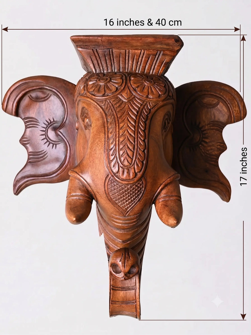 Premium solid wood elephant corbel for luxury home decor