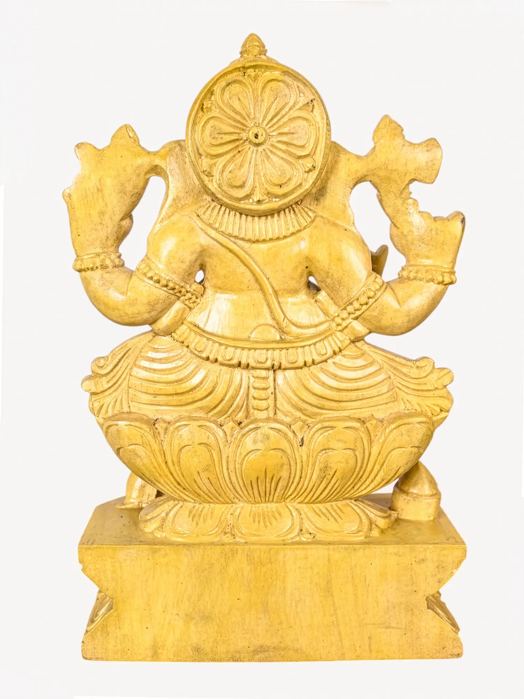 Wooden Ganpati idol for housewarming gift