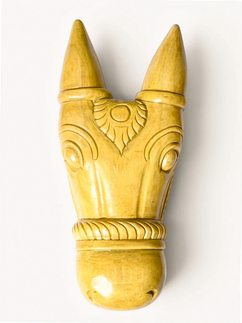 Traditional Indian wooden Nandi corbel for luxury home decoration.