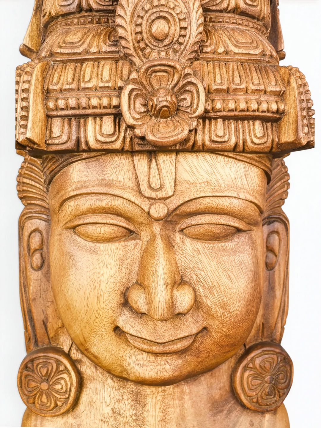 Luxury handcrafted wooden Vishnu wall art made from premium quality wood.