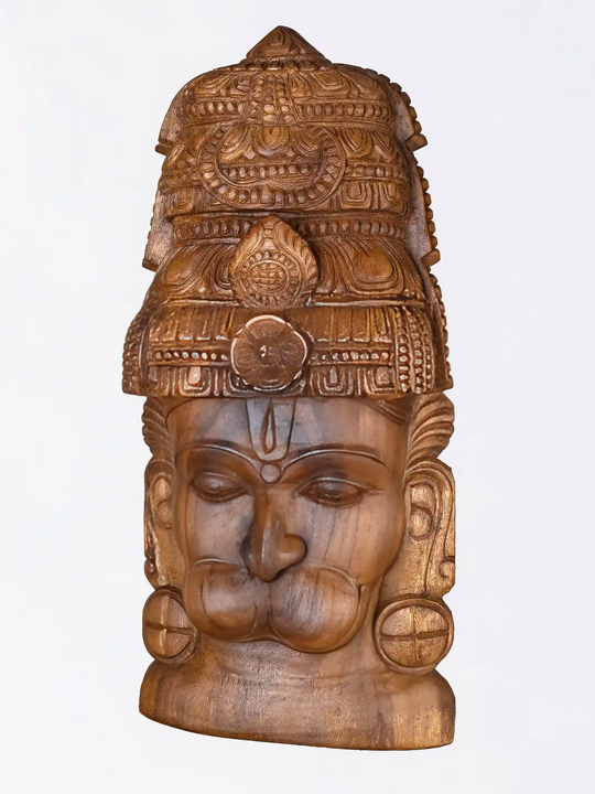 Indian traditional Anjaneya wooden wall art