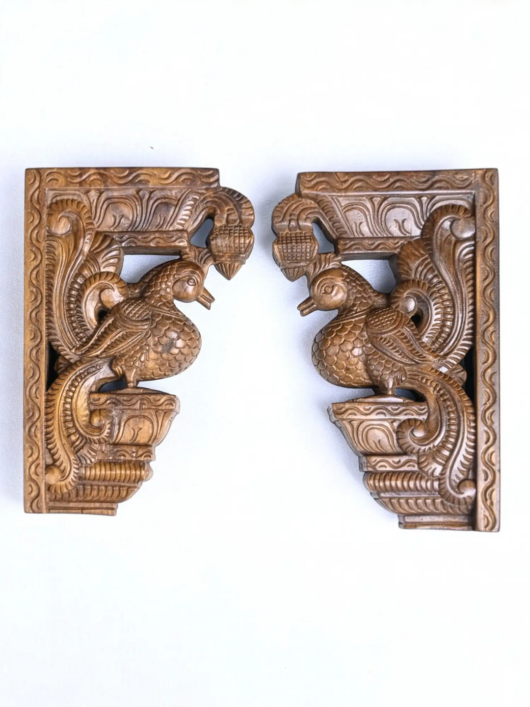 Decorative handcrafted Hamsa wooden corbel for doors, pillars and interiors