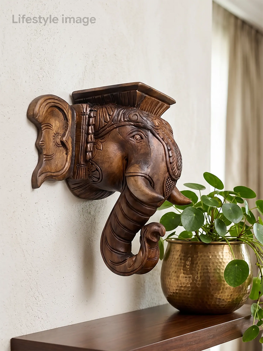 Elephant Head Hanging Decor