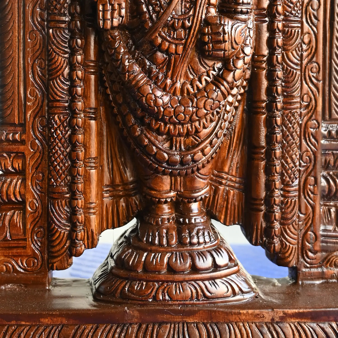 South Indian Traditional Balaji Swamy Wooden Statue-Idol with Premium Finish 24"