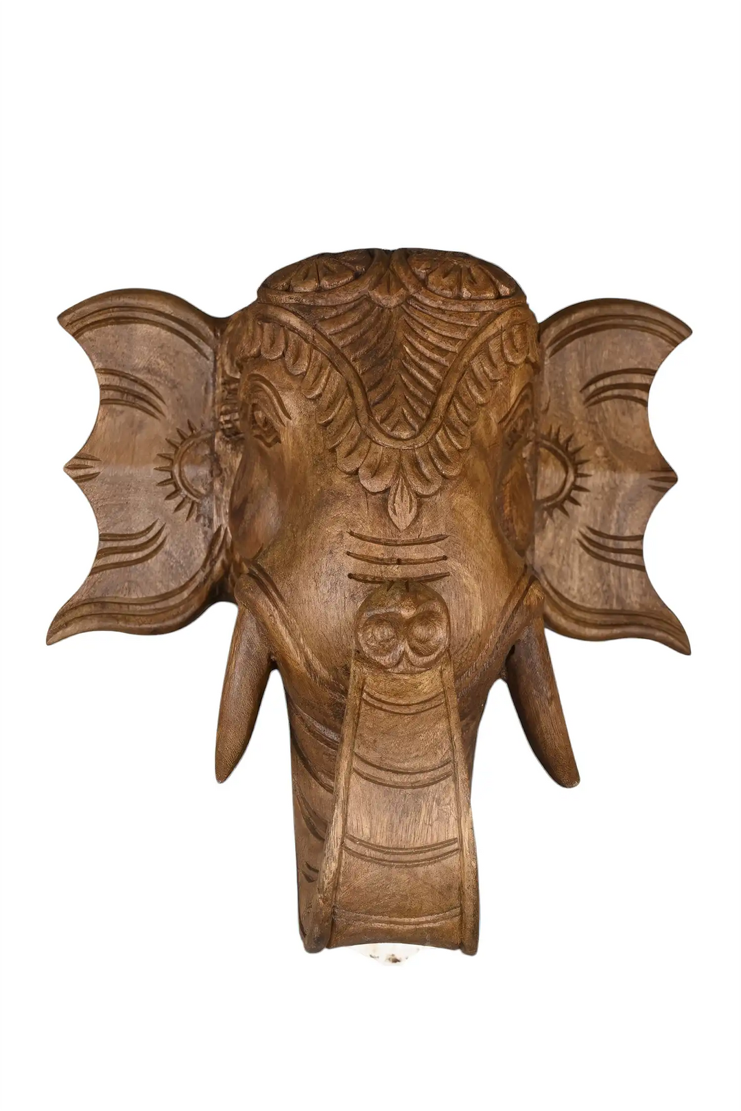 Indian traditional carved elephant wall bracket