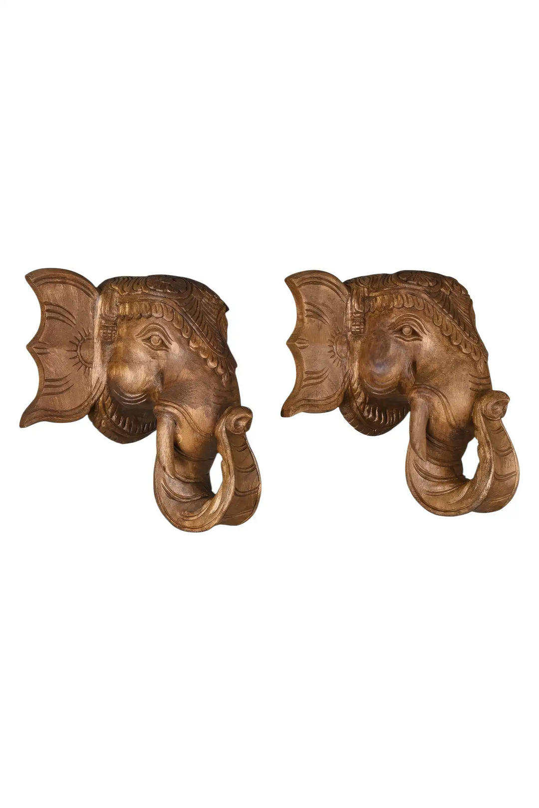 Traditional wooden elephant bracket for entrance dECOR
