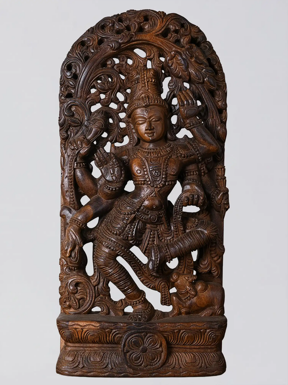 Traditional Shiva Wood Carvings for Wall Art 24"