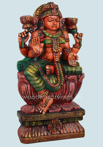 Holding Padma(Lotus) Gorgeous Lakshmi Sculpture 24"
