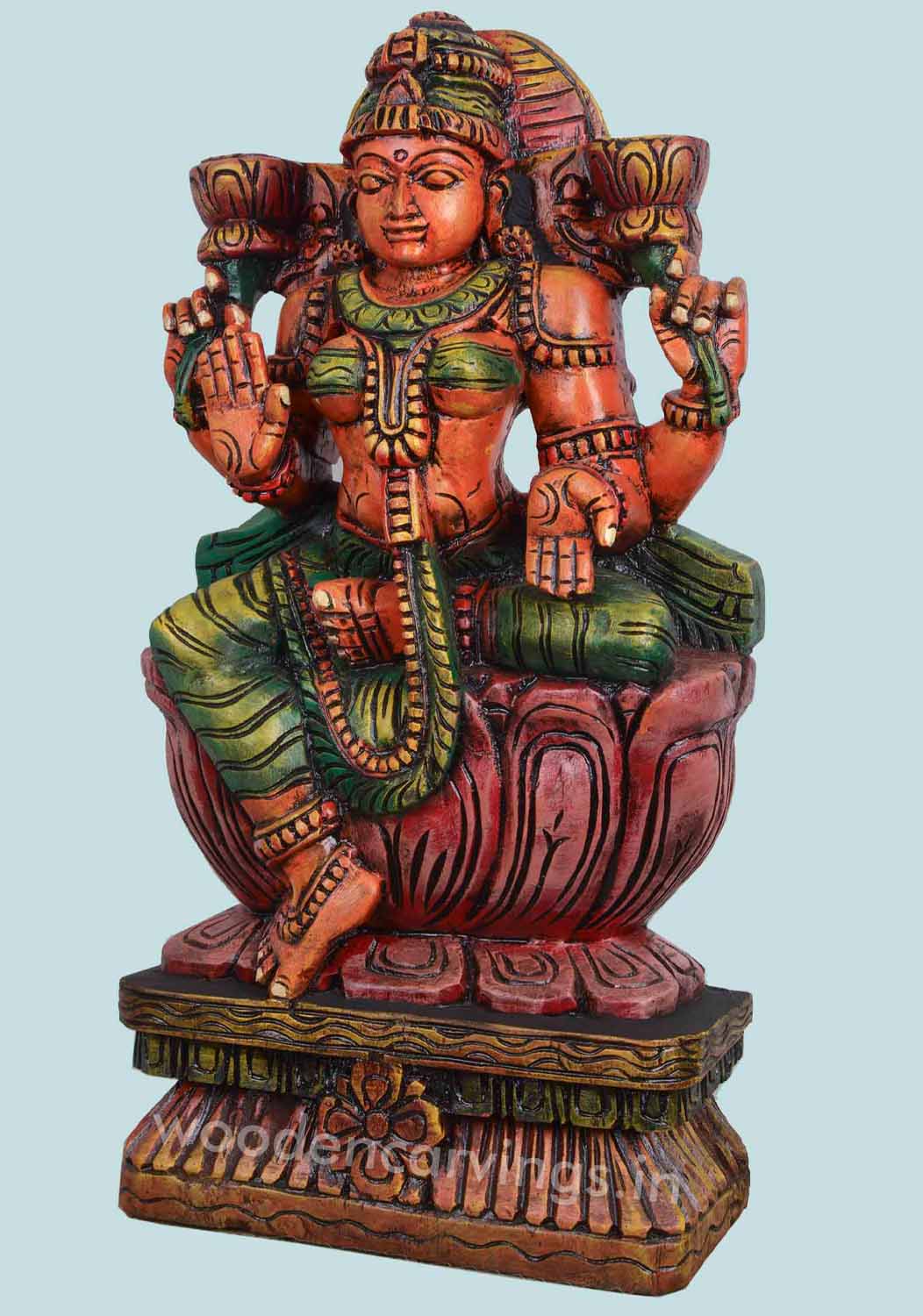 Holding Padma(Lotus) Gorgeous Lakshmi Sculpture 24"