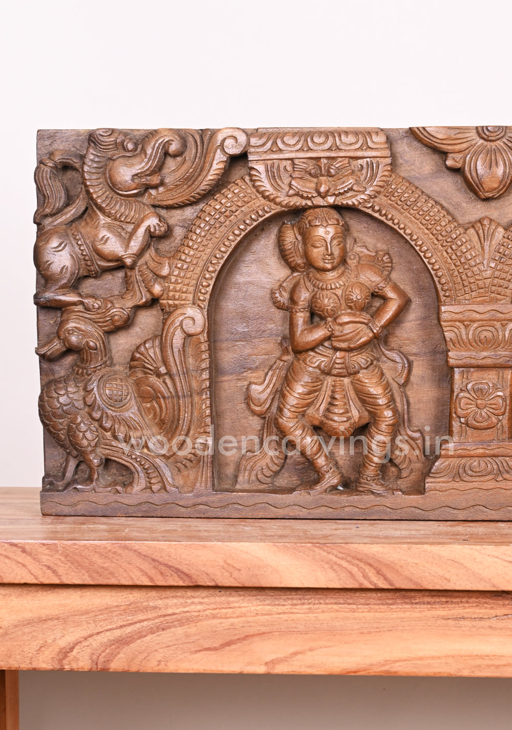 Three Gorgeous Apsaras  Horizontal Wall Panel 36"