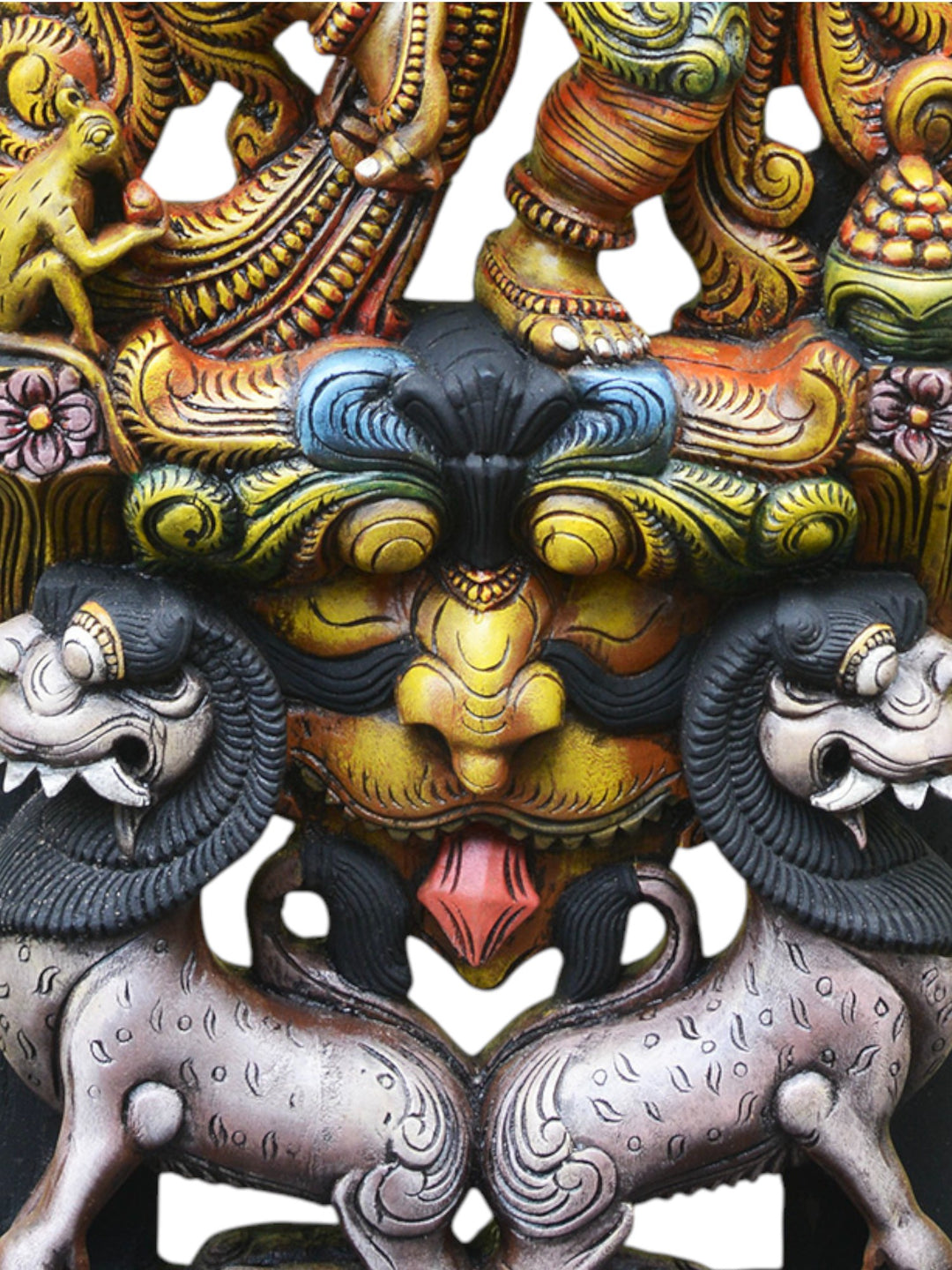 Nartaki Ganesh on kirthi Mukha jali work wall Mount 60"