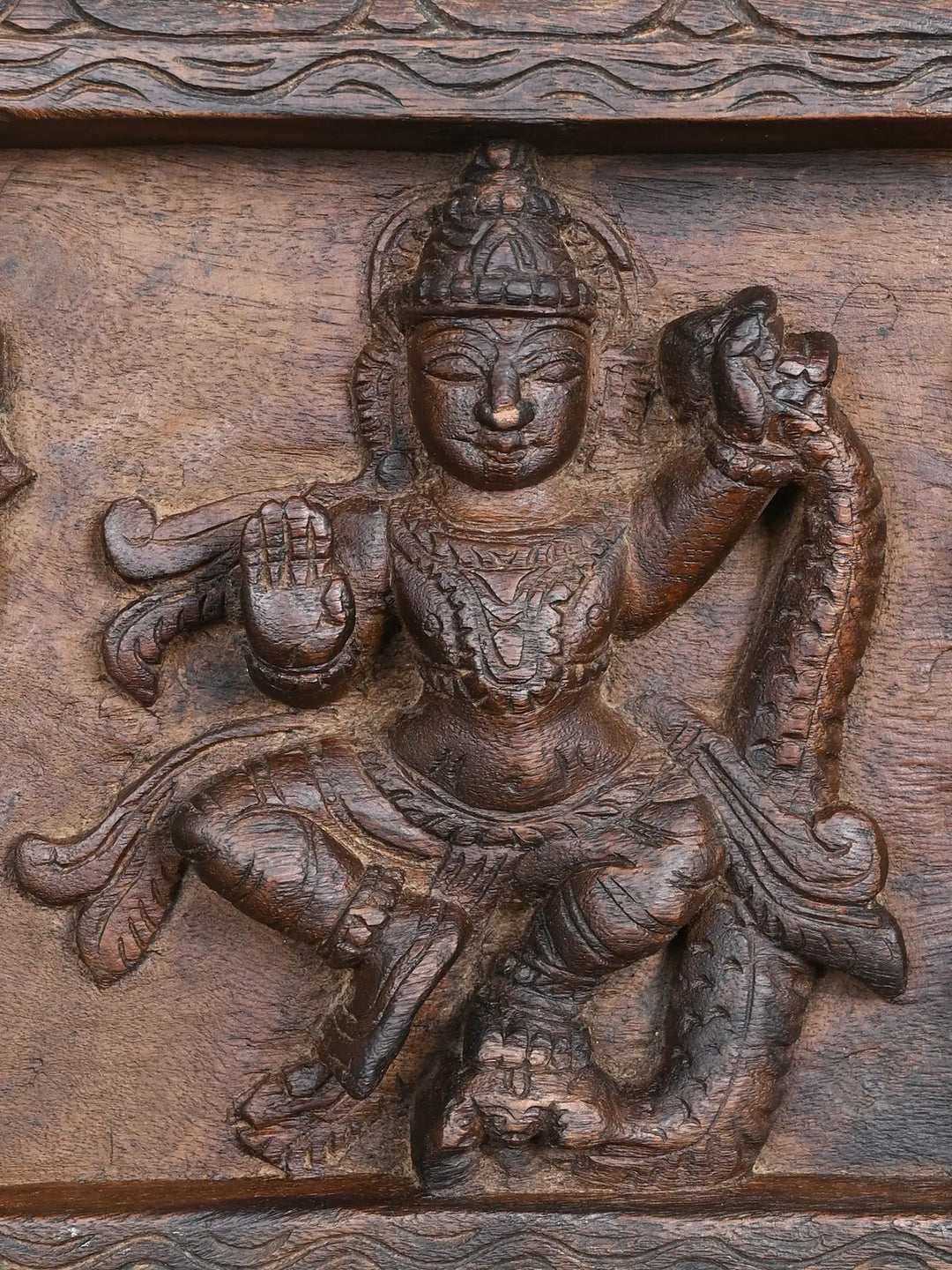 Carved Most Powerful Lords Wooden panel 36"