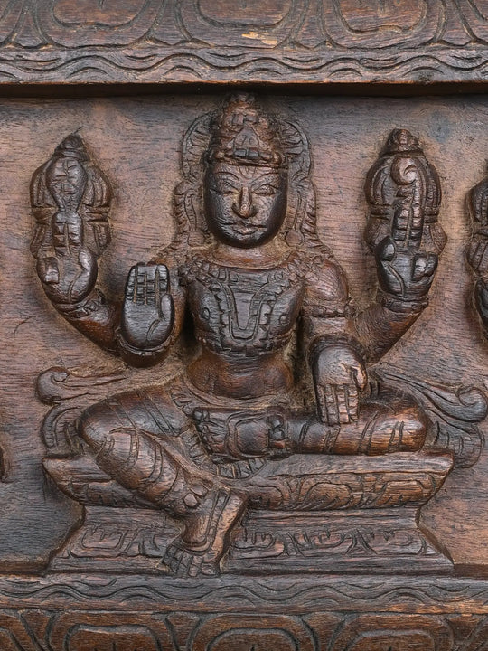 Carved Most Powerful Lords Wooden panel 36"