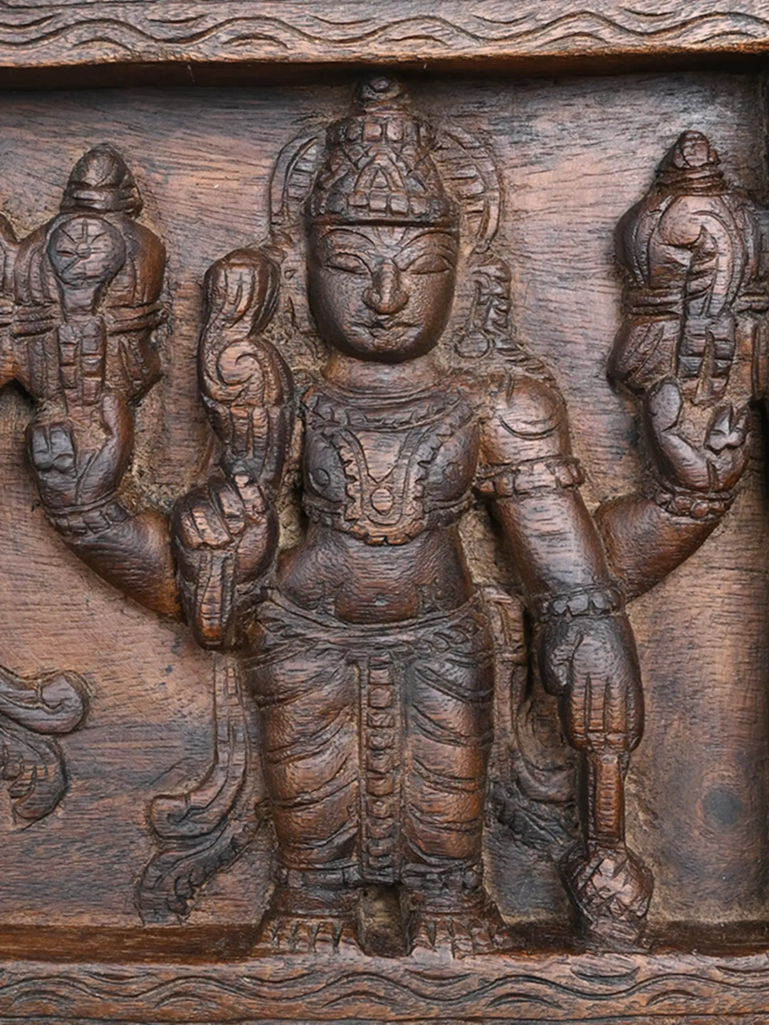 Carved Most Powerful Lords Wooden panel 36"