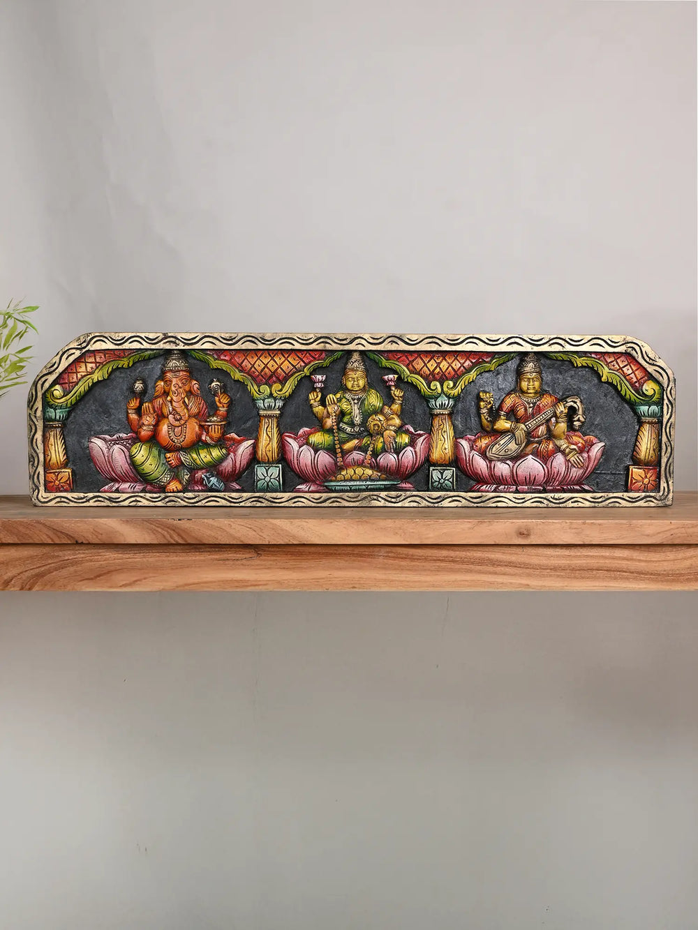  Wooden MahaLakshmi  Panel
