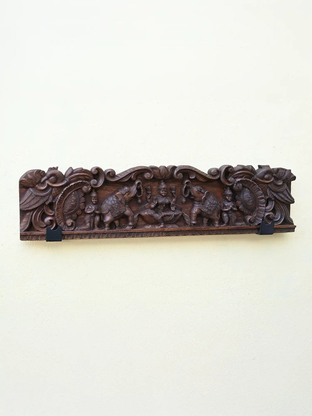 GajaLakshmi with Sevagars Floral Design  Panel 48"