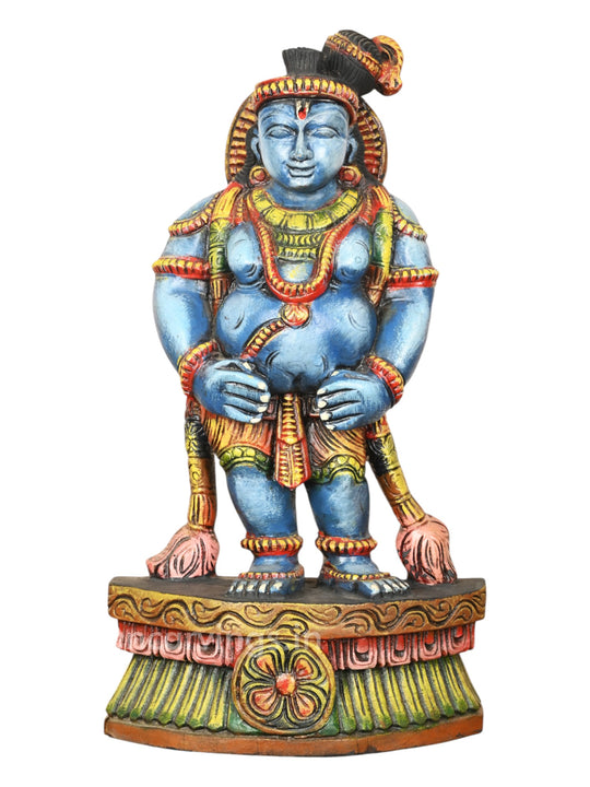 Eighth Avatar of Mahavishnu – Lord Krishna Coloured Wooden  18"