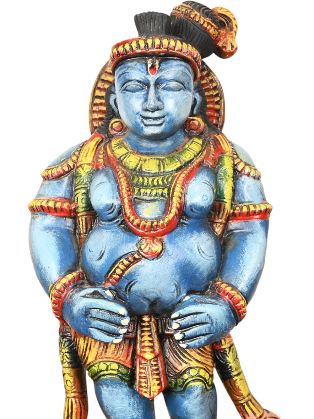 Eighth Avatar of Mahavishnu – Lord Krishna Coloured Wooden  18"