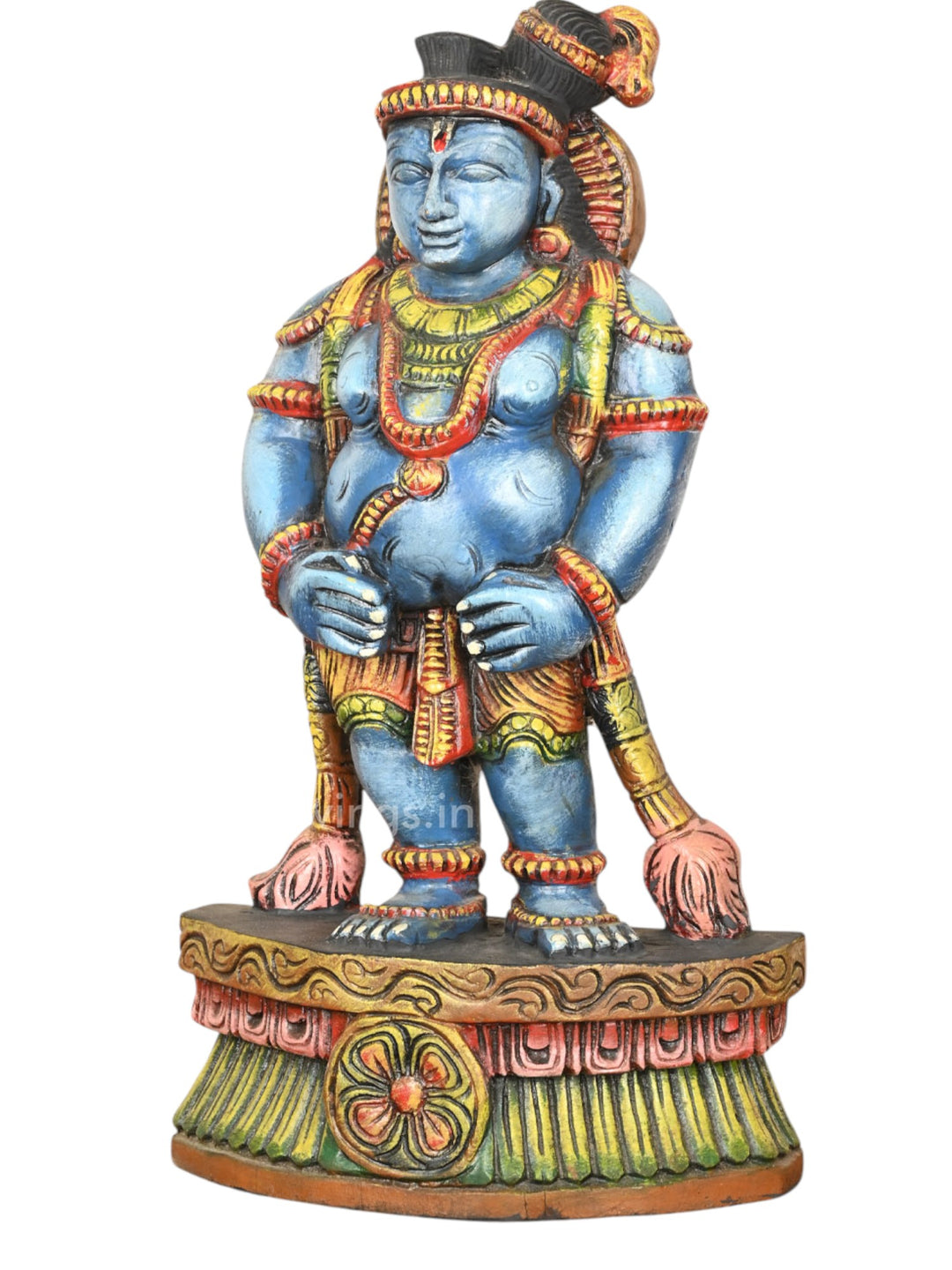 Eighth Avatar of Mahavishnu – Lord Krishna Coloured Wooden  18"