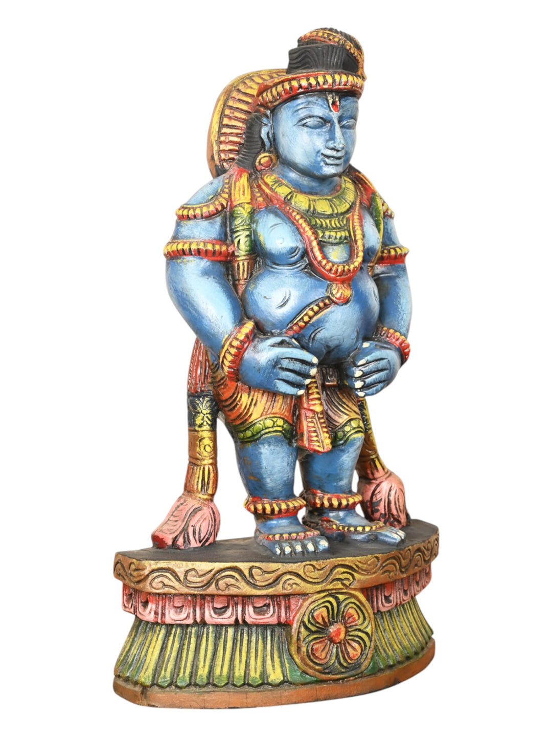 Eighth Avatar of Mahavishnu – Lord Krishna Coloured Wooden  18"