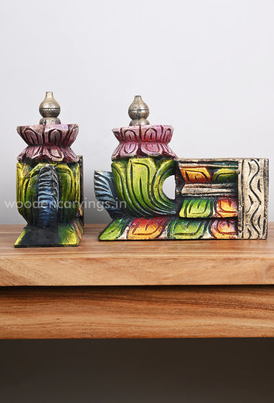 Unique Coloured Bodhil Wooden Wall Decor Brackets 10"