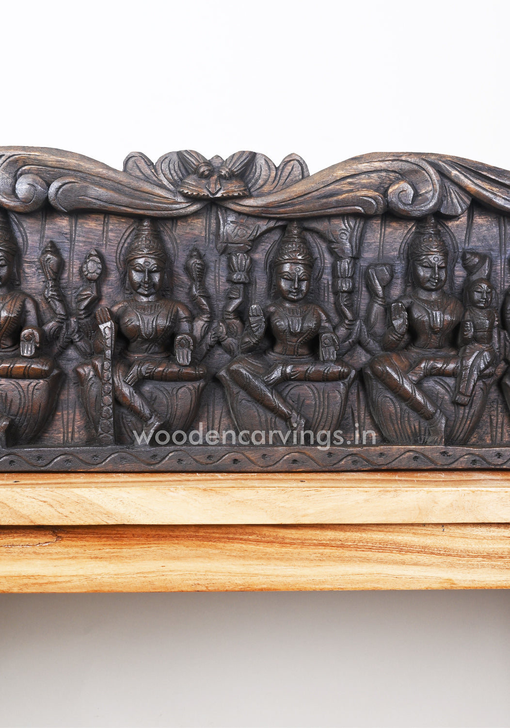 Panel of AstaLakshmi Goddess Powerful Eight Forms Horizontal Wall Panel 48"