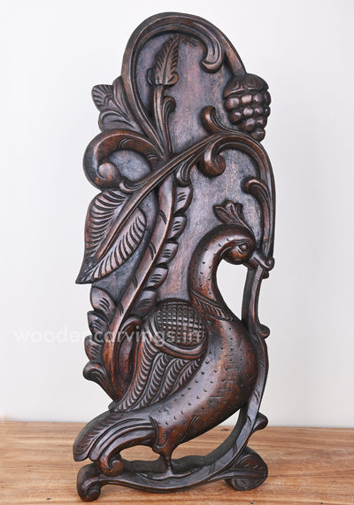 Light Weight Hamsa Bird Standing on Grapes Tree and Eating Sweet Grapes Decorative Wall Mount 24"