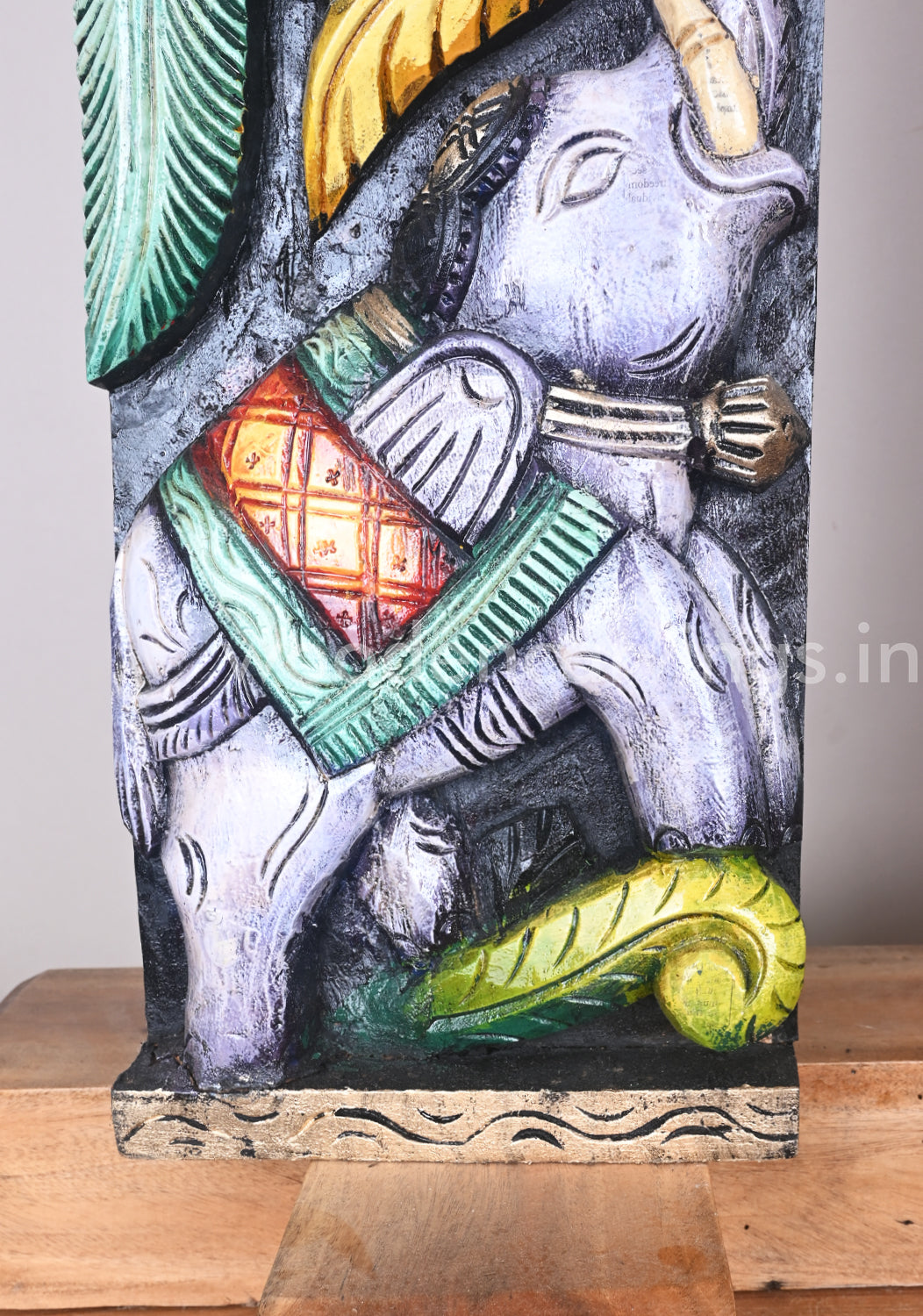 Parrots Eats Sweet Grapes on Tree Natural and Realistic look Coloured Wooden Wall Panel 36"