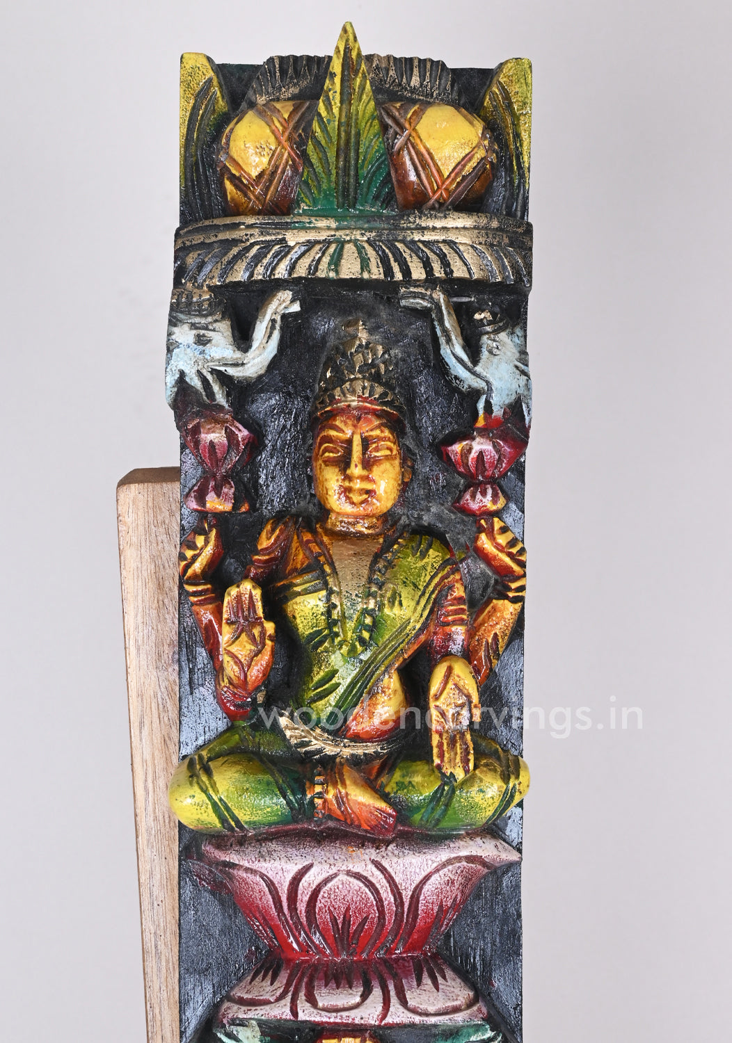 Vertical Eight Lakshmi's Incarnations Multicoloured Paired Wall Mount 36"
