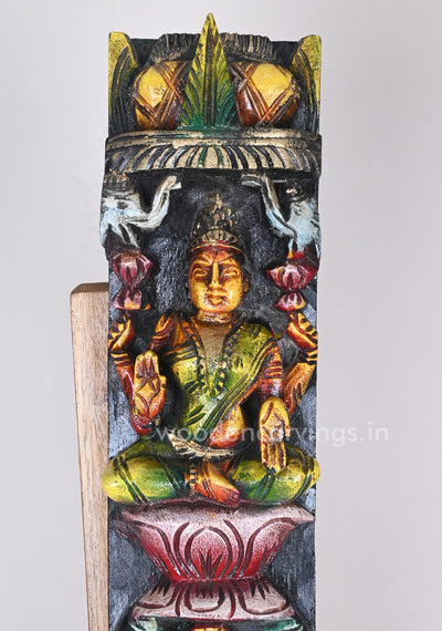Vertical Eight Lakshmi's Incarnations Multicoloured Paired Wall Mount 36"