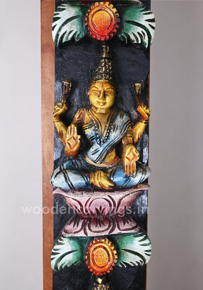 Vertical Eight Lakshmi's Incarnations Multicoloured Paired Wall Mount 36"