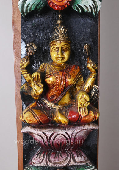 Vertical Eight Lakshmi's Incarnations Multicoloured Paired Wall Mount 36"