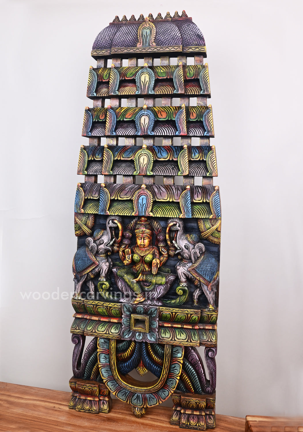 Decorative Gaja Lakshmi Large Multicoloured Kavadi For Your Home 49"