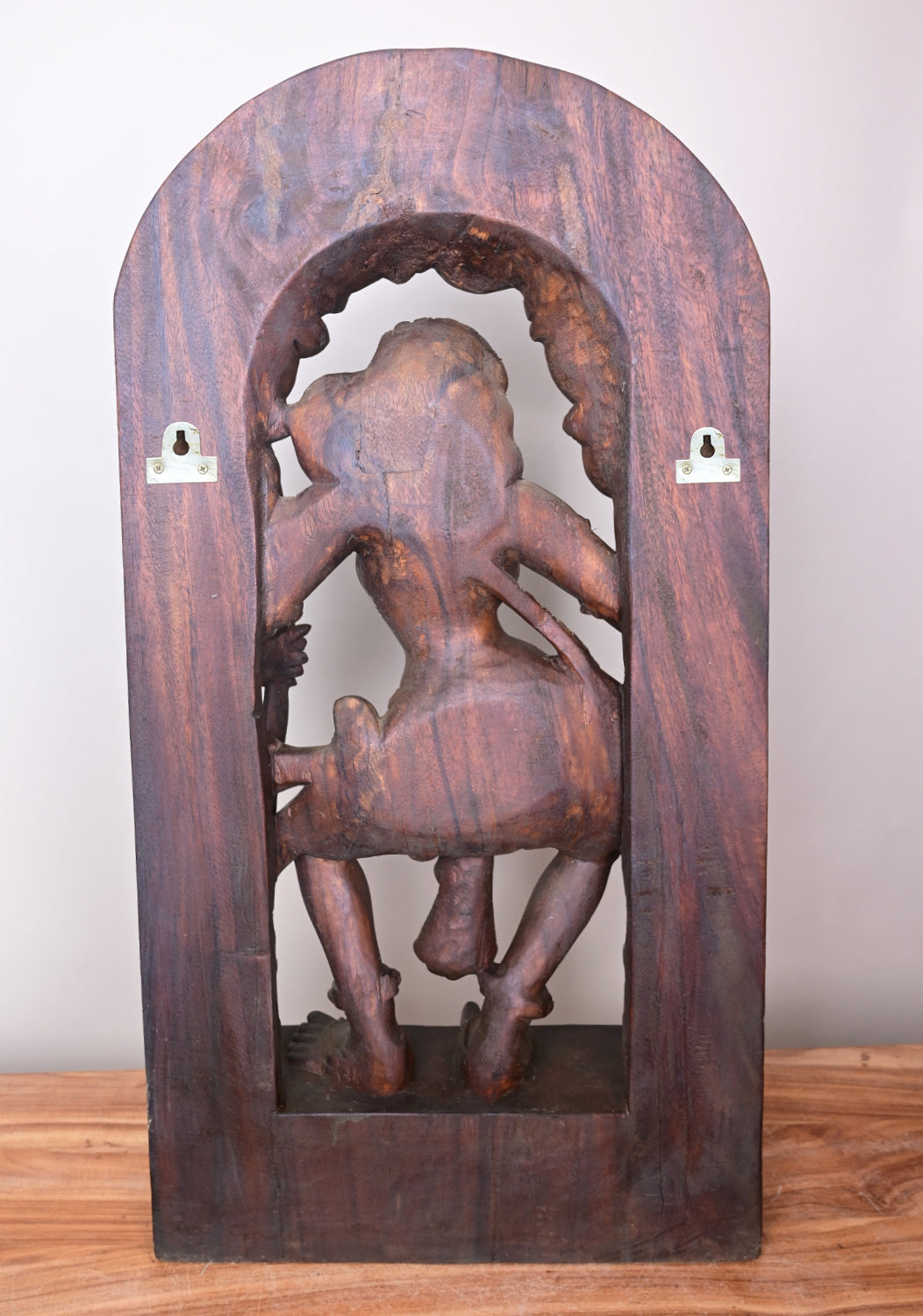 Mind Blowing Gorgeous Apsara Holding Stick in her Hand Jali Work Wall Mount 36"