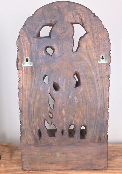 Thirukalyanam of Goddess Meenakshi Amman Rare and Unique Wooden Sculpture 36"