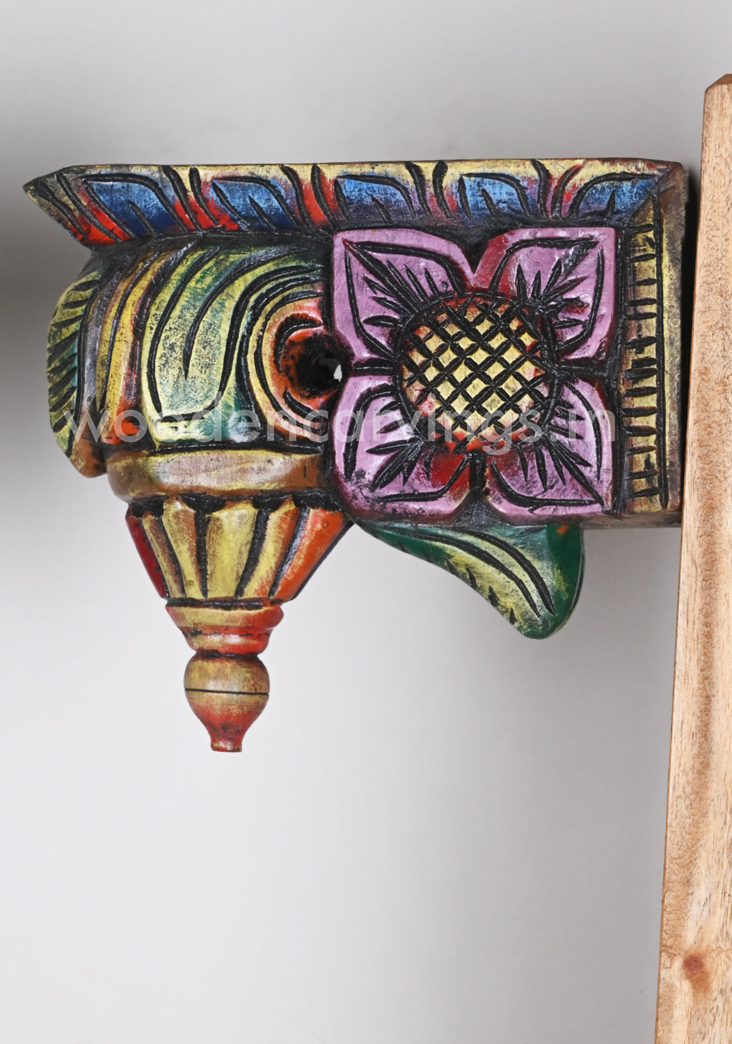 Coloured Bodhils Light Weight Decorative Decor Wall Brackets 9"