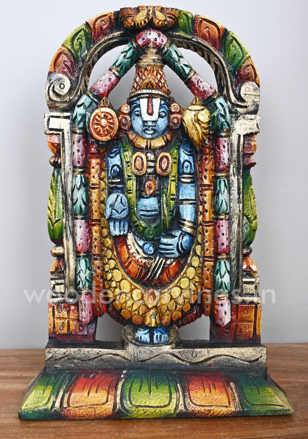 Tirumala Srinivasa Balaji Standing Wooden 