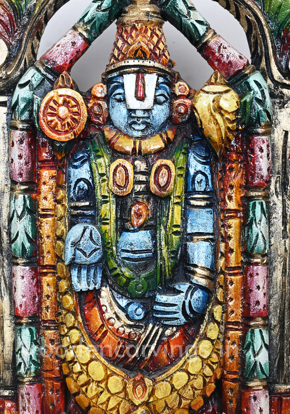 Tirumala Srinivasa Balaji Standing Wooden 